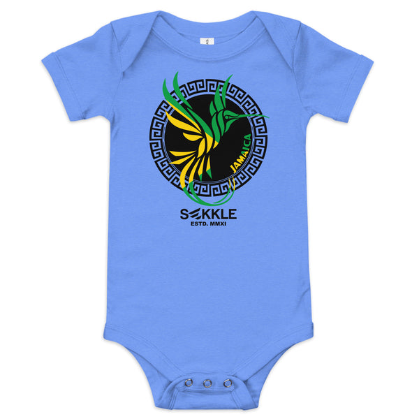 Baby-Einteiler „Doctor Bird“ mit jamaikanischer Flagge