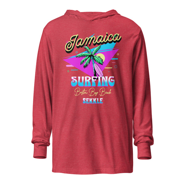 Jamaica Surfing Kapuzen-LS-T-Shirt