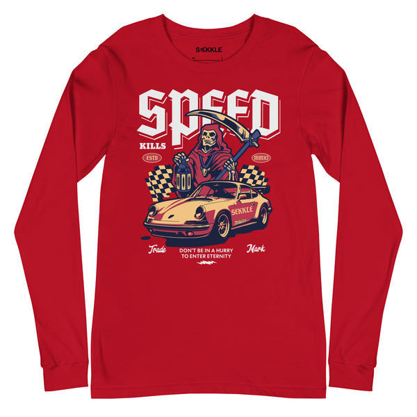 Speed ​​Kills Langarm-T-Shirt