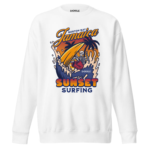Sonnenuntergang-Surf-Sweatshirt