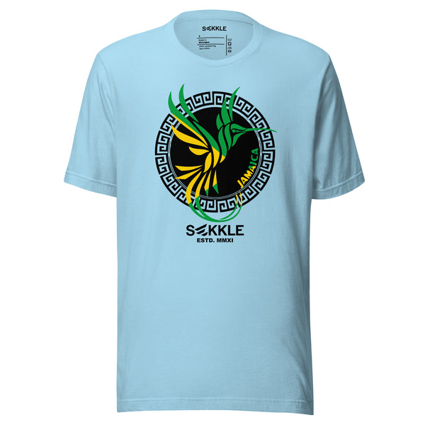 Jamaikanisches Flaggen-Doktor-Vogel-T-Shirt