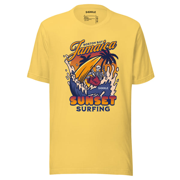 Sonnenuntergang-Surf-T-Shirt