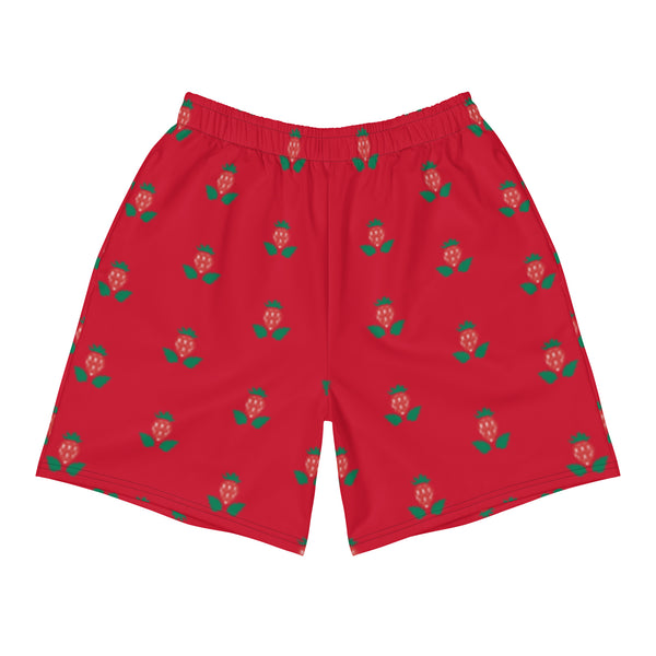 Strawberry AOP Men’s Athletic Shorts