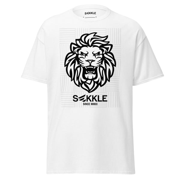 Geometrisches Kern-Löwen-T-Shirt
