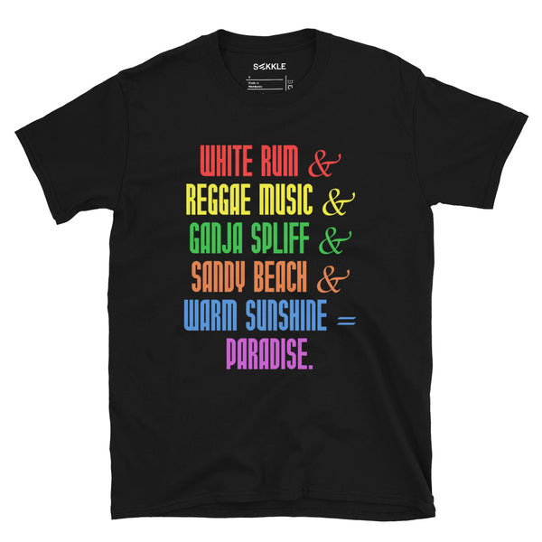 Weißer Rum, Reggae-Musik-T-Shirt