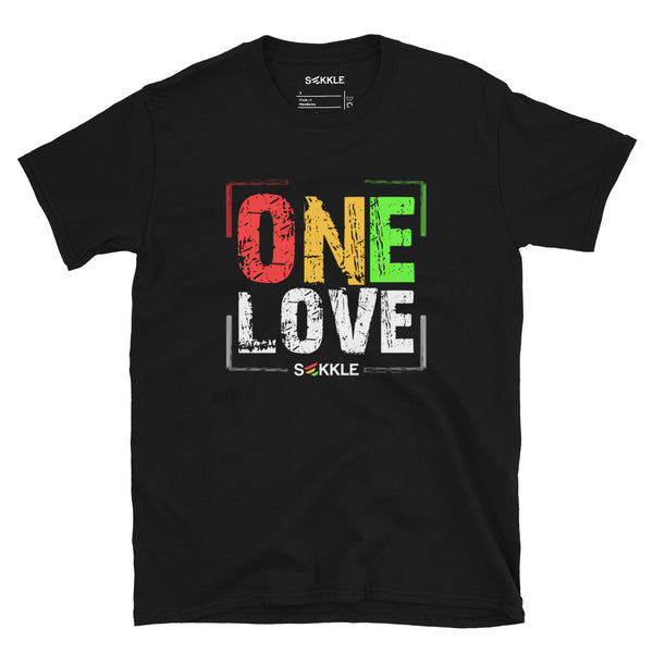 One Love Distressed T-Shirt mit Aufdruck
