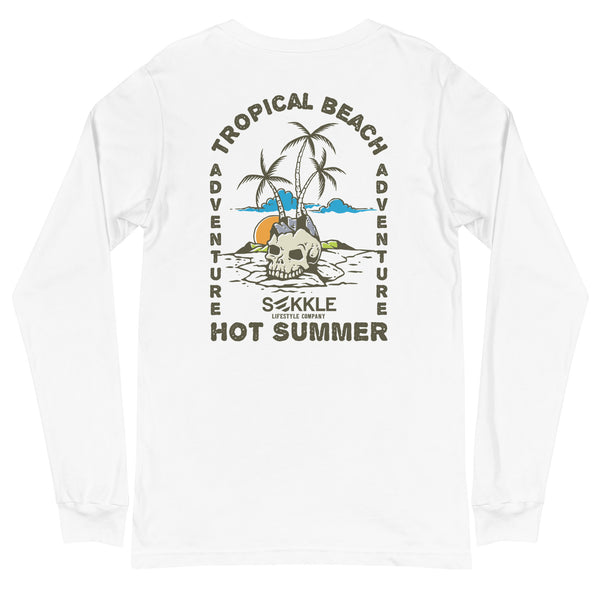 Tropical Beach FB LS-T-Shirt