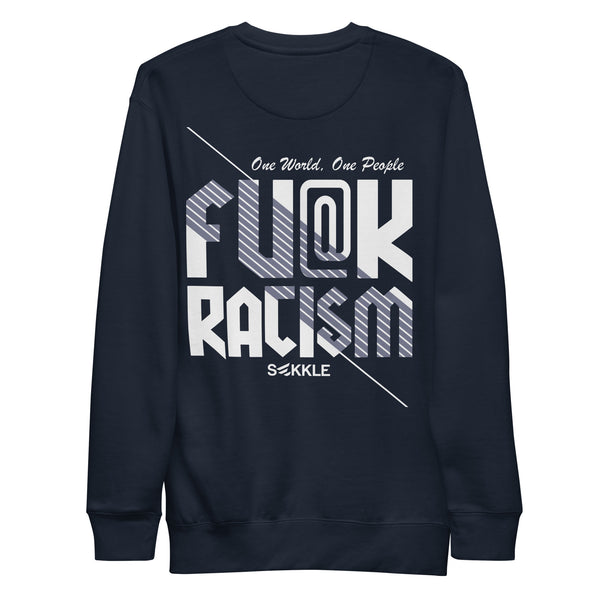 Fu@k Rassismus-Sweatshirt