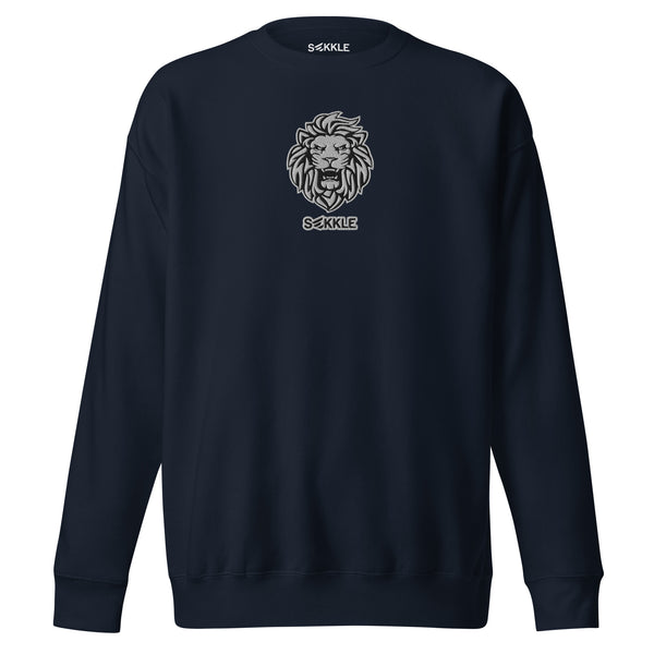Core-Sweatshirt mit Löwen-Stickerei