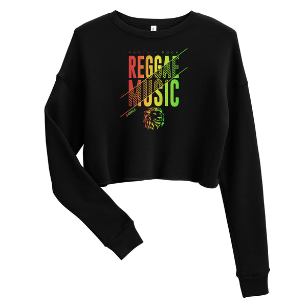 Reggae-Musik-Crop-Sweatshirt